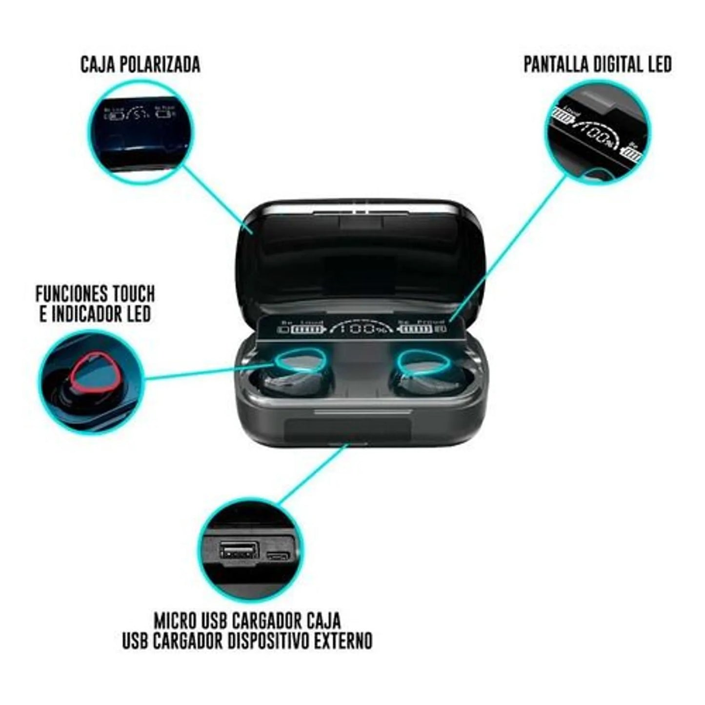 Audifonos Power Bank M10